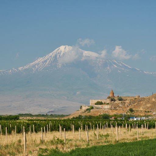 Kloster Chor Virap mit Berg Ararat
